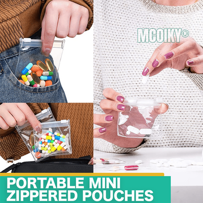 MCOIKY®  Reusable Zippered Mini Pouches (SET of 7)